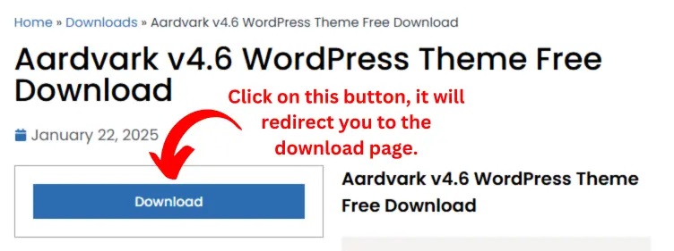 Aardvark WordPress Theme Download Page Aardvark WordPress Theme Download Page