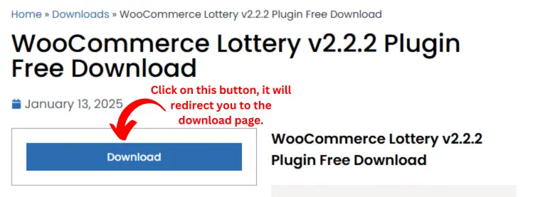 WooCommerce Lottery Plugin Download Page