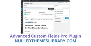 Advanced Custom Fields Pro Plugin Free Download