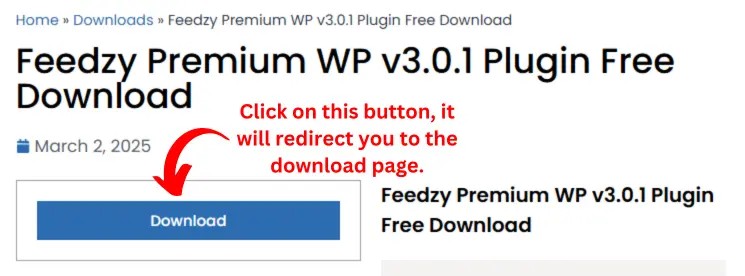 Feedzy Premium WP Plugin Download Page